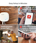 Smart Color Changing Light Bulbs Starter Kit With Hub For Alexa And Google Home setup guide steps and images.