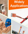 Applications of 60 Pieces Lever Wire Connectors Kit With 2 3 4 5 Port Push In Wire Nuts for home and DIY electrical projects