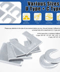 152 Piece Universal Body Shim Kit For Auto Alignment Three Eighths Inch And One Half Inch Shims C Type And U Type Assortment