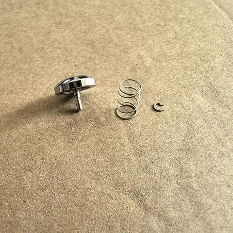 Premium Metal Shutter Replacement Button For Compact Cameras Featuring Smooth Snap Action and a Dead Simple Drop In Install Process.