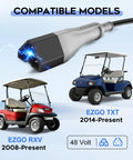 15 Amp Golf Cart Charger For 48 Volt EZGO RXV TXT With 3 Pin Triangular Plug Lead Acid Battery Compatibility Display