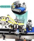 Heavy Duty Round Bottle Labeling Machine Horizontal Desktop Conveyor System High Speed Output Plug And Play Action No Sweat Setup Real Deal Production Powerhouse 110V with rub-type labeling feature.