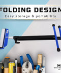Heavy Duty Folding Roller Stand With Adjustable Steel Support Smooth Roller Anti Slip Base And 60kg Load Capacity Portable