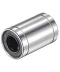Tough As Nails Lm10uu Linear Ball Bearings With 10mm Bore 19mm Od 29mm Length Nickel Plated Chromium Steel Double Sealed close-up.