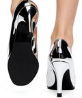 Non Slip Shoe Grip Pads For Bottom Of Shoes Heavy Duty Rubber Sole Protectors installed on high heels