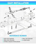 EZGO Golf Cart Steering Gear Box Assembly And Steering Rack with reference numbers for TXT and MPT 2001-up carts