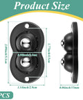 Self Adhesive Appliance Wheels For Heavy Kitchen Gear, 360 Degree Swivel Mini Casters size diagram, dual steel ball bearings