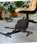 Replacement Kart Seat For Balancing Scooters And Go Karts, Lightweight Plastic Attachment, shown on indoor floor.