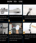 How to use Heavy Duty Steel Banding Strapping Kit with integrated tensioner and buckle installation steps