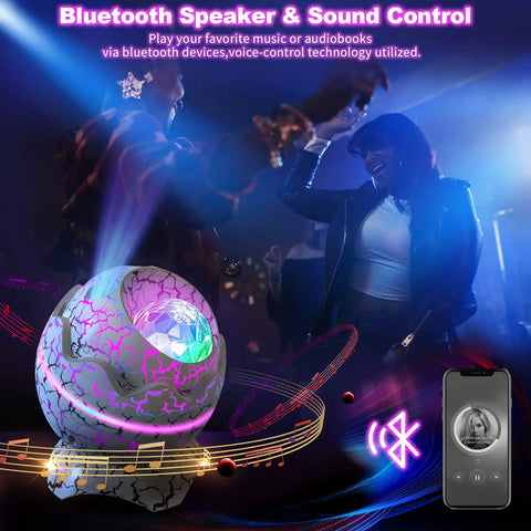 Dope Galaxy Star Projector Night Light With Remote Control White Noise Bluetooth Speaker 14 Color LED Nebula Lamp for parties