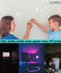 Glow In The Dark Ceiling Stars Kit For Kids Room With 220 Reusable Glow Stars In Three Sizes, Moon And North Star