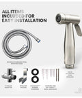 Bidet Sprayer for Toilet and Cloth Diaper Washer Handheld Toilet Sprayer Easy 10 Minute Installation With Mounting Hardware