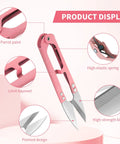 Close-up of 3 Pack Thread Snips Set High Carbon Steel Thread Cutter With Spring Return Easy To Use, highlighting design details