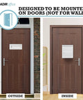 Door Drop Box With Secure Locking For After-Hours Drops Of Keys, Checks And Documents, Through The Door Mail Slot, White Finish, Easy Mount