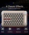 Pulze Mini Portable Guitar Amp With Bluetooth 52 Amp Models And 48 Cab Sims showing effects and controls