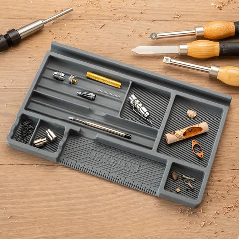 Silicone Project Tray Flexible Catch All Organizer For Small Parts Portable Tool Tray With Compartments And Glue Shedding Surface