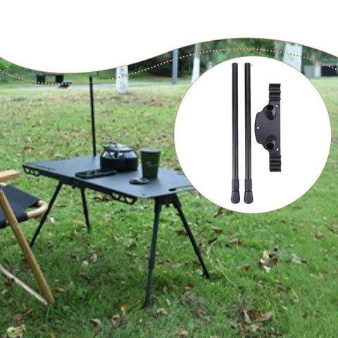 Heavy Duty Folding Table Legs Set Lightweight And Sturdy Metal Supports for camping table in park setting