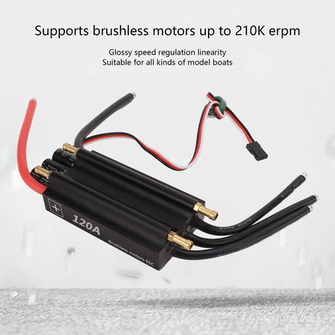 Water Cooled Brushless ESC 120A With Built In BEC For RC Boats Airships And Hobbyists Programmable Auto Cell Count Detection