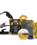 3 In 1 Gasless Flux Core MIG Welder 110V With LCD Display Inverter For MMA Lift TIG and Stick Welding Setup