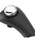 Upgrade Your Ride With A Durable Shift Button Knob Handle And Side Plate Repair Kit That Fits 2003-2006 Models For Easy Gear Shifting And Long Lasting Performance Without Any Fuss. Black plastic shift knob handle with chrome button, close-up view
