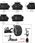 Universal Tie Rod Boots And Ball Joint Dust Cover Replacement Kit Flexible Rubber Boot sizes with installation diagram