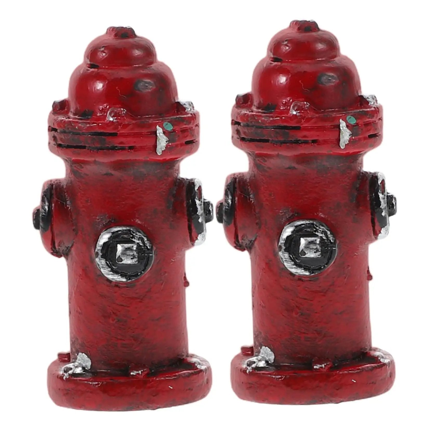 Mini Fire Hydrant Set Resin Models 1.77 Inch