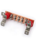 Wall Mounted Copper Ground Bar Kit With Ten Terminal Positions For Quick Multi Point Grounding, Heavy Duty Copper Busbar Measures 0.24 By 1.97 By 7.87 Inches, Preassembled Brackets And Insulators For Easy Install, Corrosion Resistant