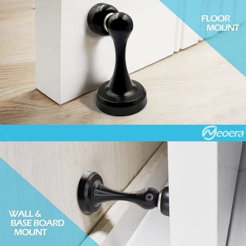 Heavy Duty Magnetic Door Stop Holds Doors Open With Ease, Premium Stainless Steel Door Catch That Resists Rust, Wall Or Floor Mount