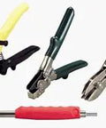 Gutter Kit With C4 Five Blade Downspout Crimper For Double Crimp And Square Walls Essential Tool Set Including Crimper, Shears, and Punch