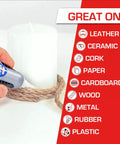 Gel Control Super Glue For Quick Fixes Clear Instant Adhesive For Plastic Wood Metal Crafts And Repairs No Drip Formula 0.14 Fl Oz Bottle 6 Pack Fast Drying For Quick Strong Bonds On Plastic Wood Metal And More being applied to rope wrapped around a candle.
