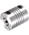 Heavy Duty Zero Backlash Spring Beam Coupler Connects 10Mm To 11Mm Shafts Hella Precise Aluminum Alloy, detailed view.