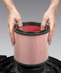 Using Fine Dust Cartridge Filter And Retainer For Vacuum Cleaners Fits Most Five To Twenty Gallon Units Captures Cold Ashes Cement Dust