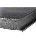 Heavy Duty 30 Inch Solid Steel Shelf For Garage, Sturdy Storage Rack With 50-Pound Capacity, close-up of steel texture