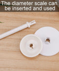 3 Piece Spool Pin Cap Set With Small And Large Spool Covers And Spool Pin Quick No Fuss Replacement Parts For Everyday Home Sewing Machines Durable Spool Cap Covers That Fit Most Domestic Machines., white plastic spool pin cap set with small and large covers, 63 mm pin