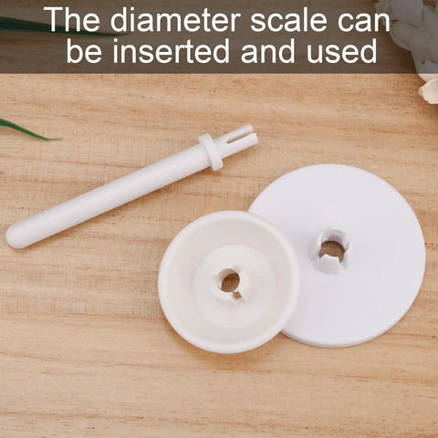 3 Piece Spool Pin Cap Set With Small And Large Spool Covers And Spool Pin Quick No Fuss Replacement Parts For Everyday Home Sewing Machines Durable Spool Cap Covers That Fit Most Domestic Machines., white plastic spool pin cap set with small and large covers, 63 mm pin