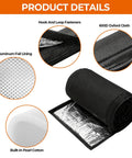 Tough As Nails Hvac Wall Penetration Cover And 3 Layer Insulated Line Set Sleeve Kit with aluminum foil lining and hook fasteners.