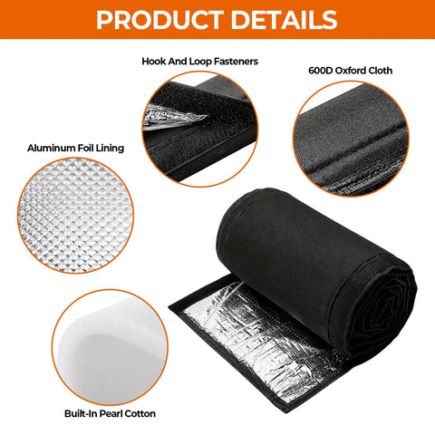 Tough As Nails Hvac Wall Penetration Cover And 3 Layer Insulated Line Set Sleeve Kit with aluminum foil lining and hook fasteners.