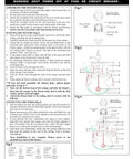 Newcastle White Convertible Hanging Lantern Ceiling Mount Light installation guide with diagrams.