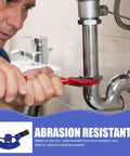 Pro Manual Tube Bender For Aluminum Alloy And Thin Iron Tubing High Strength Slip Resistant Design Perfect For 1/2 Inch Pipe Hydropower Installations Effort Saving Spring Hook Fits Copper And Refrigeration Lines With Precision Control Best For Diy being used on plumbing pipe.