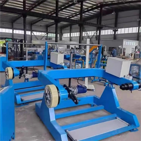 Single Axis Magnetic Powder Brake With Dual Axis Clutch And Hollow Tension Control, PC A 12 Model, 24V blue cast iron frame