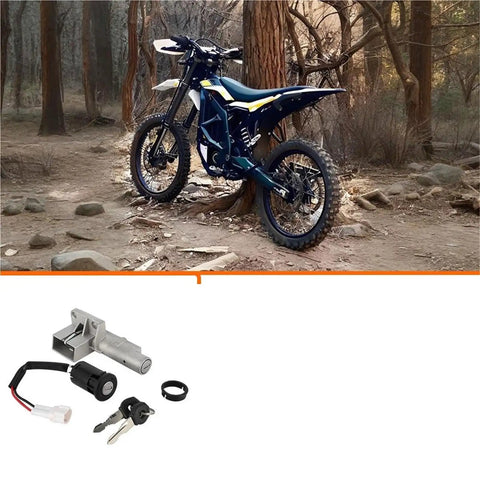 Off-road bike with Durable Motorcycle Ignition Switch Replacement For Off Road Electric Bikes And E Bikes Easy Start Button