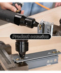 Rivet Nut Gun Set For Auto DIY Projects, Pneumatic Riveter Tool Kit in use with metal panels and threaded inserts