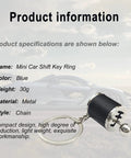 Dope 6 Speed Manual Shift Gear Keychain Solid Polished Metal Mini Transmission Knob Key Ring For Daily Cruises Cars Trucks And Hot Rods Black Style