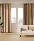Imitation Wood Grain Curtain Rod Set 1 Inch Diameter Heavy Duty Adjustable Drapery Rods For Windows 48 To 84 Inches