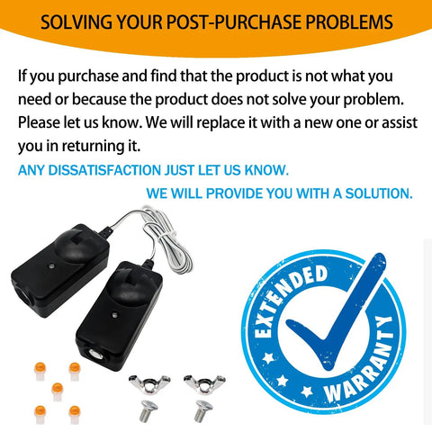 Universal Safety Sensor Beam Eyes Kit Replacement for Garage Door Openers After 1997 Compatible with LiftMaster Chamberlain Craftsman Sears Openers For Easy Plug And Play Installation