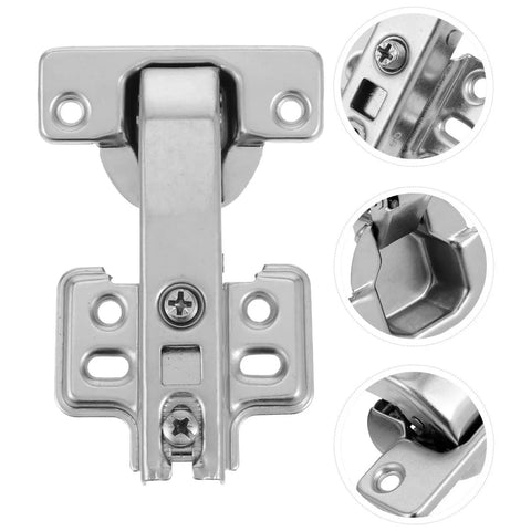 Stainless Steel Corner Cabinet Hinges Set, Four Pack With Unique 45 Degree Angle Design For Heavy Duty Kitchen Cabinets