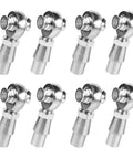 Heavy Duty 3/4 Inch Chromoly Heim Joints Rod End Kit Right And Left Thread with tube adapters and jam nuts, shown from the front angle.
