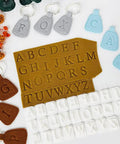 Dope 26 Piece Alphabet Polymer Clay Cutters Set Uppercase Letters For Polymer Clay Molds And DIY Crafts Durable Plastic Tools