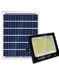 JUDYSSY Solar Light40W 60W 100W 200W, solar flood light and solar panel, IP67 waterproof outdoor lighting setup.