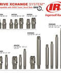 Ingersoll Rand DXS2 drive extension set, steel, various 1/2, 3/4 and 3/8 inch lengths